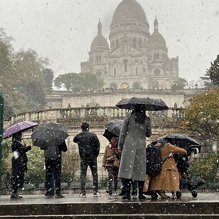 Ferienwohnung Montmartre Joli 2 Pieces Au Pied Du Sacre Coeur Paris Exterior foto